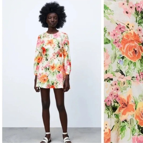 ZARA Floral Print Linen Mini Naya Dress
XS Garden Party Spring Easter Vacation - Picture 3 of 9